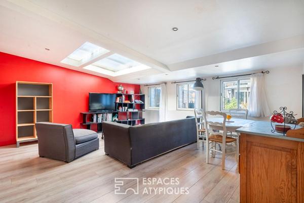 Ancienne menuiserie réhabilitée en maison Loft