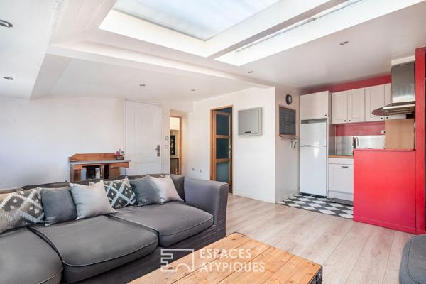 Ancienne menuiserie réhabilitée en maison Loft