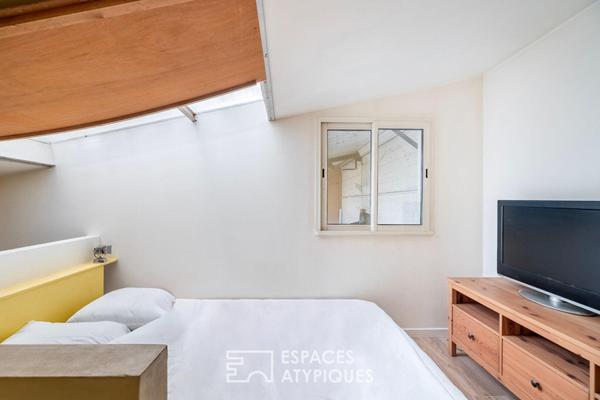 Ancienne menuiserie réhabilitée en maison Loft