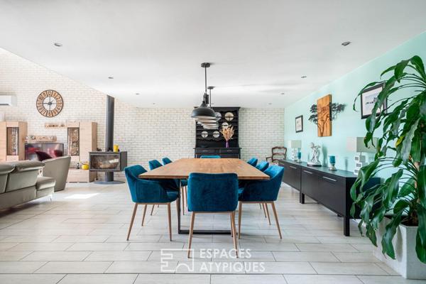 Ancienne menuiserie réhabilitée en maison Loft