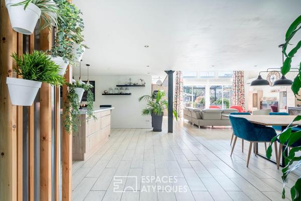 Ancienne menuiserie réhabilitée en maison Loft