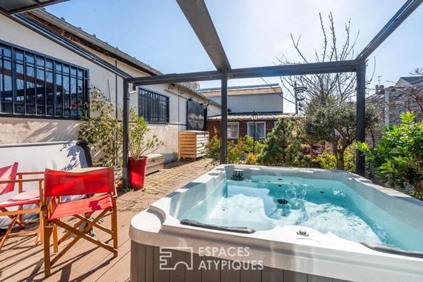 Ancienne menuiserie réhabilitée en maison Loft