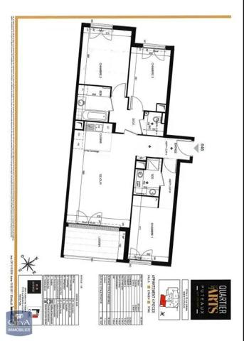 Appartement à louer 4 pièces 79.3m²