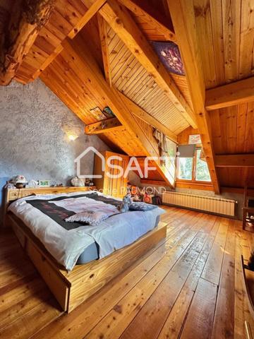 Chalet  familial de type 7 avec garage et jardins