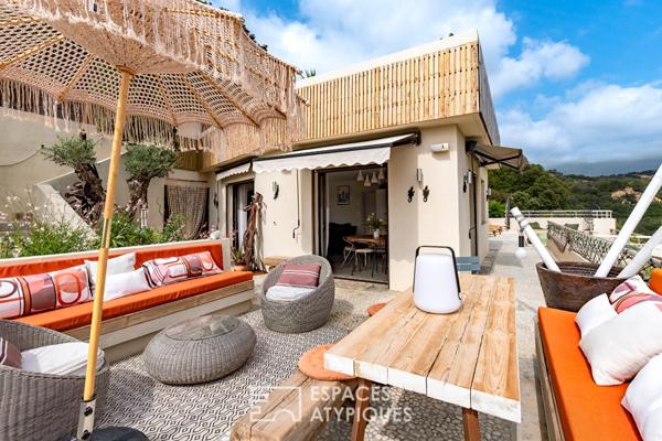 Vue mer et maquis – Maison contemporaine confidentielle à Porto-Vecchio