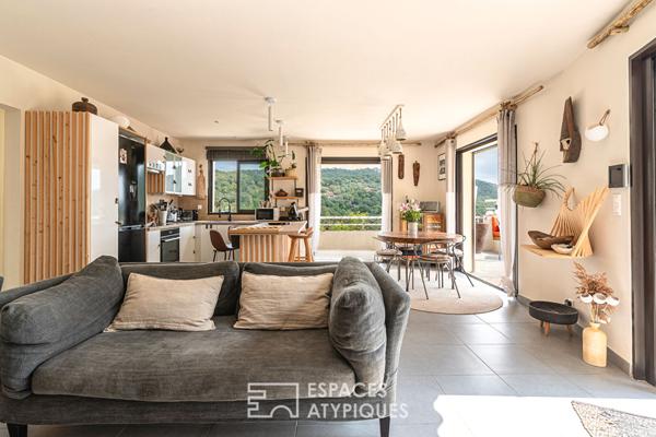 Vue mer et maquis – Maison contemporaine confidentielle à Porto-Vecchio