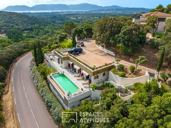 Vue mer et maquis – Maison contemporaine confidentielle à Porto-Vecchio