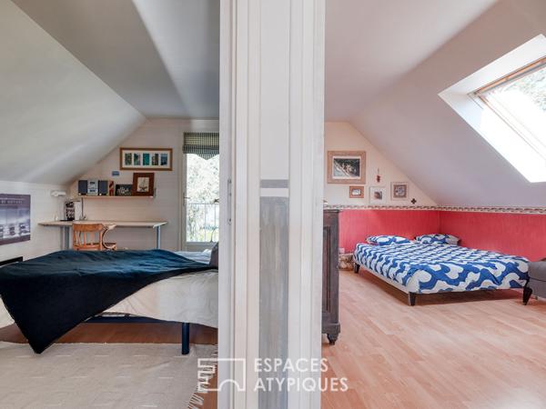 La Maison familiale sur un terrain arboré sans vis-à-vis dans un quartier recherché de Mennecy