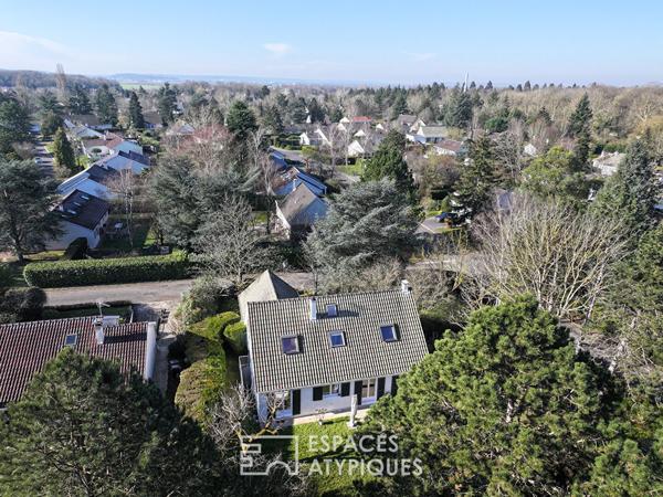 La Maison familiale sur un terrain arboré sans vis-à-vis dans un quartier recherché de Mennecy