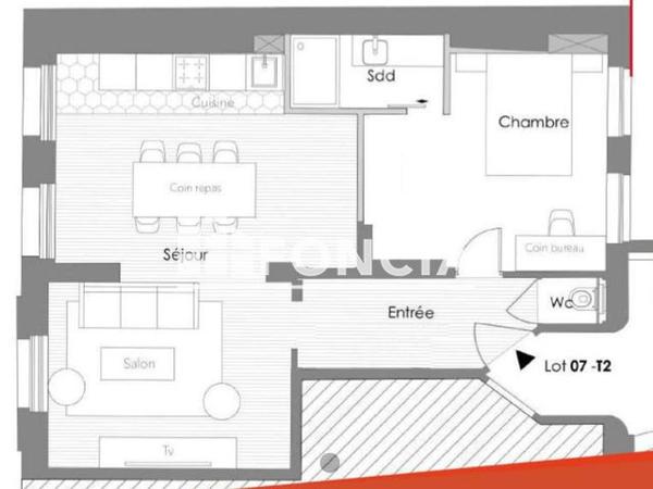 À vendre Appartement 2 pièces 50 m² - Lille 59800