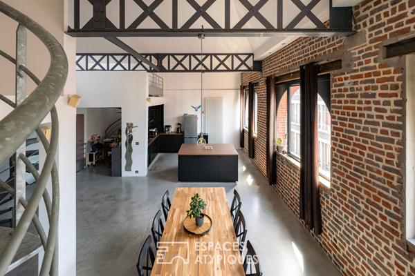 Loft en duplex dans une ancienne bonneterie