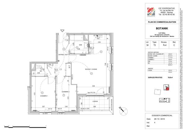 Appartement à louer à Nantes (44300)