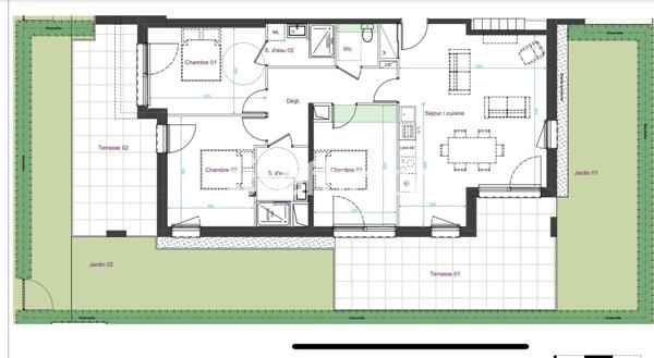 Appartement 4 pièces - 90 m²