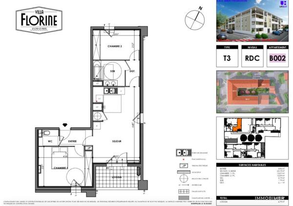 Appartement à vendre 3 pièces 64 m² La Londe-les-Maures