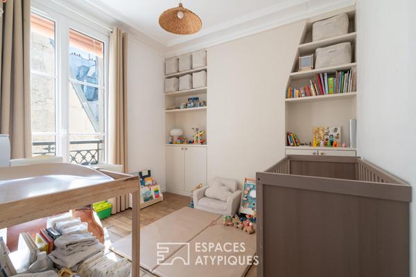 Appartement rénové par architecte lumineux et au calme au square Gardette