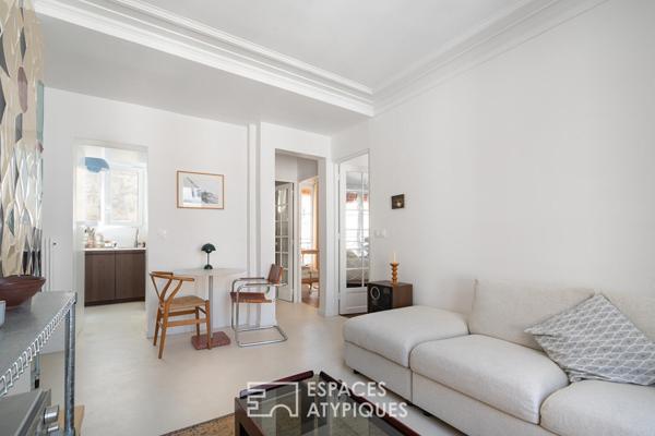 Appartement rénové par architecte lumineux et au calme au square Gardette