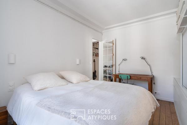 Appartement rénové par architecte lumineux et au calme au square Gardette