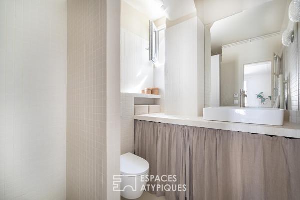 Appartement rénové par architecte lumineux et au calme au square Gardette