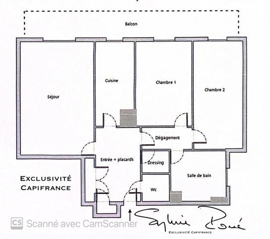 Appartement à vendre 3 pièces PARIS 20EME ARRONDISSEMENT (75) avec balcon cave et parking