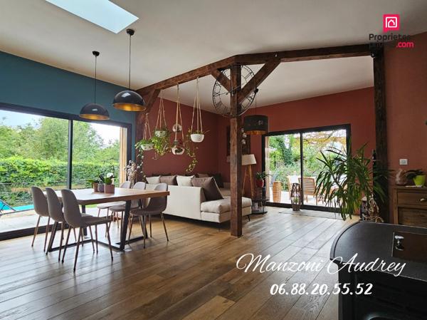 Maison contemporaine d'architecte de 2020, de 145m², 4 chambres, terrasse de 100m², DPA A, TROYES