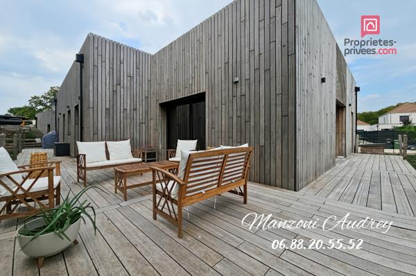 Maison contemporaine d'architecte de 2020, de 145m², 4 chambres, terrasse de 100m², DPA A, TROYES