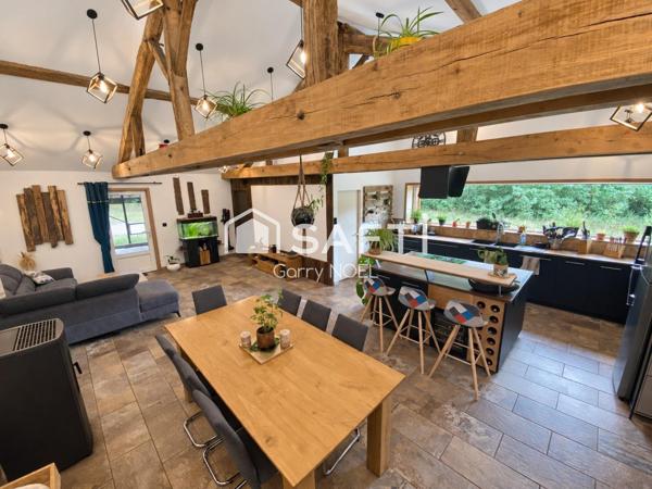 Maison de 136m² 3 chambres avec 4 hectares et atelier.