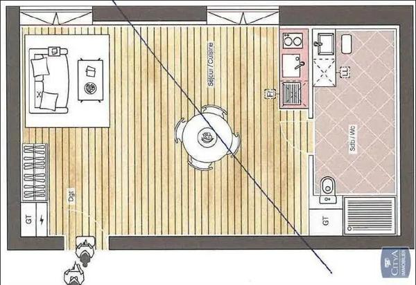 Appartement à louer 1 pièce 38.44m² Mulhouse (68200)