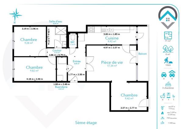 Vente / Appartement T4