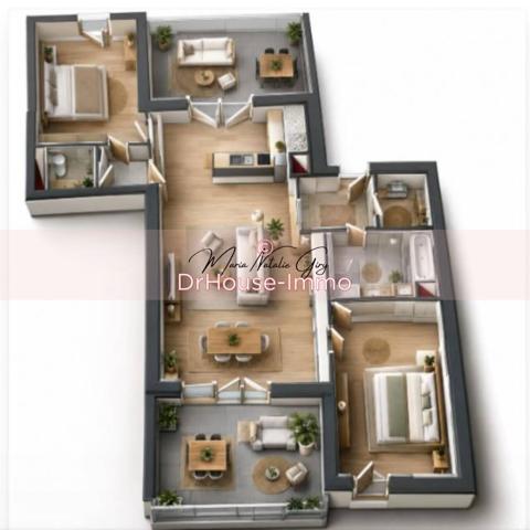 Appartement à vendre 3 pièces de 68 m²