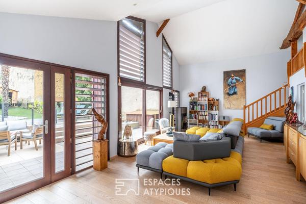 Maison atypique avec piscine