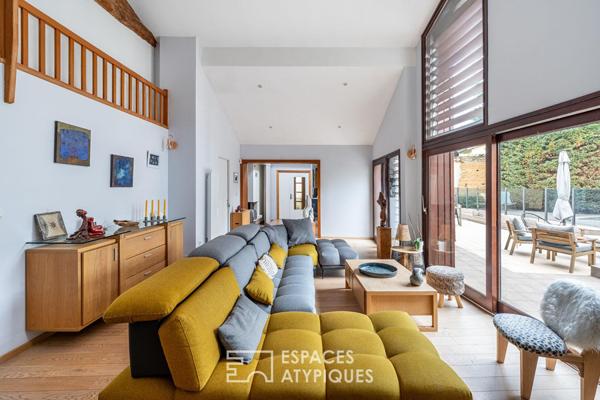 Maison atypique avec piscine