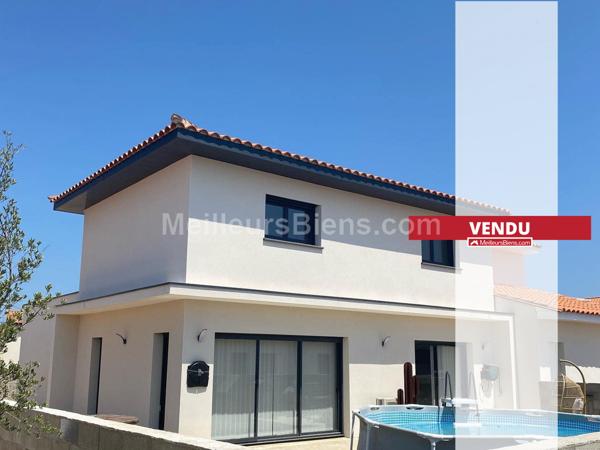 Villa T4 120m2 en 3 faces sur parcelle piscinable de 335m2 à Ortaffa.