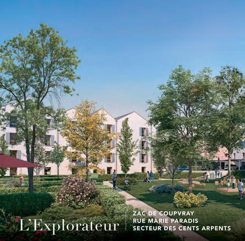 Appartement Coupvray - F3 NEUF bâtiment passif AVEC JARDIN, TERRASSE & 2 PARKINGS COUVERTS - Livraison prévue fin 2026