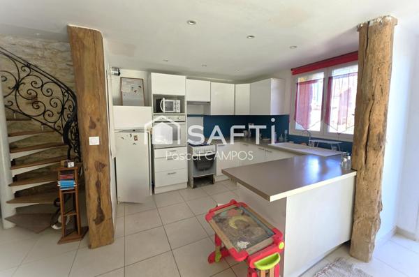 Maison de village 3 chambres avec cour et garage