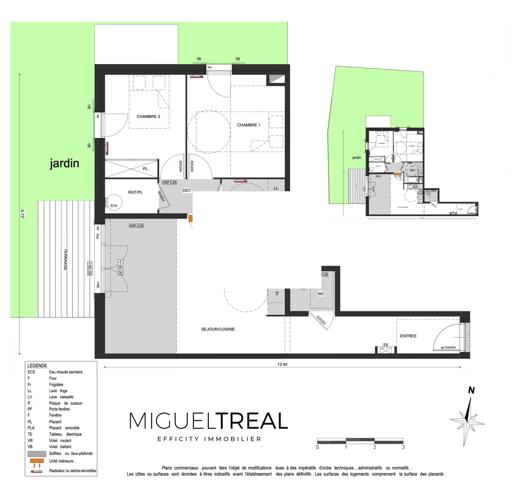 Appartement 3 pièces - 70 m² Bien prestige