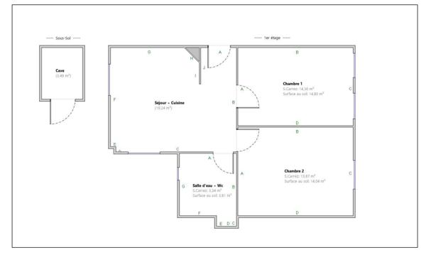 Appartement 3 pièces - 52 m² Exclusivité efficity