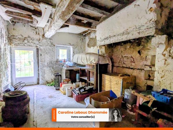 Longère 70m² potentiel 150m² sur 4500m² avec étang