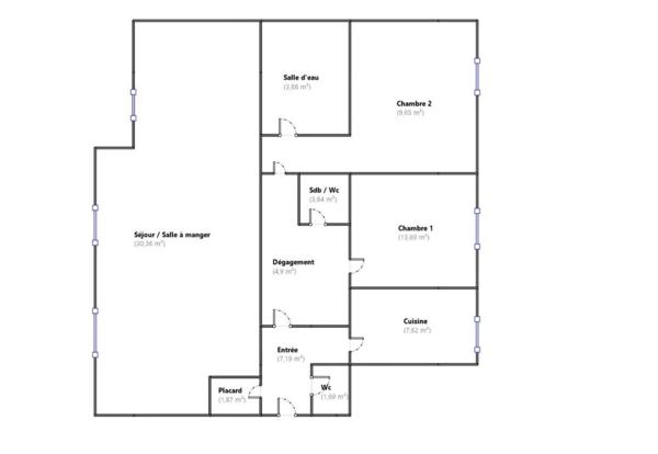 Appartement à vendre 4 pièces 83 m² Colombes