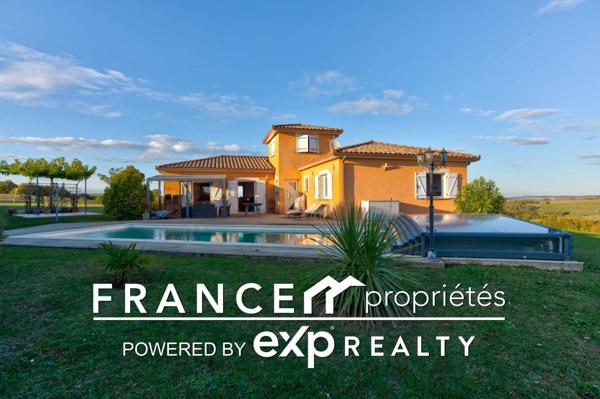 Maison de qualité avec piscine et vue dominante sur les Pyrénées