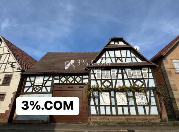 3%COM Corps de ferme avec dépendances 300m2 et jardin 16 ares  Hochfelden (67270)