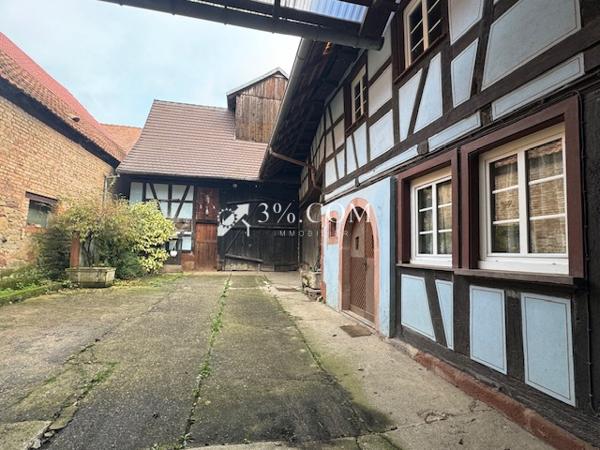 3%COM Corps de ferme avec dépendances 300m2 et jardin 16 ares  Hochfelden (67270)