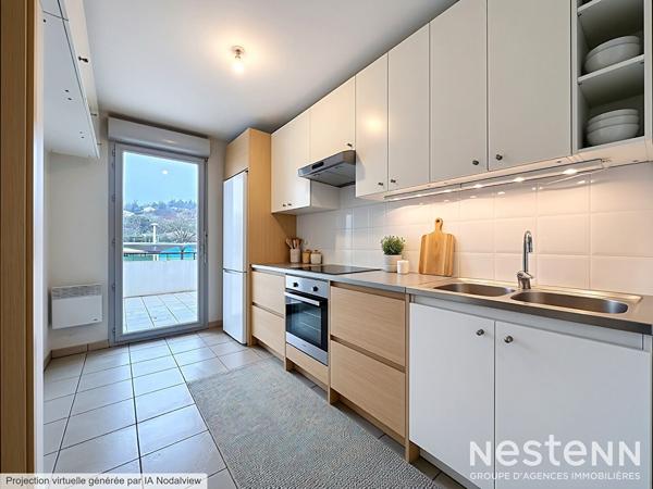 Exclusivité Nestenn Immobilier - Centre-ville de Castanet-Tolosan - Appartement T4 de 87m² en dernier étage avec grande terrasse, ascenseur et parking en sous-sol