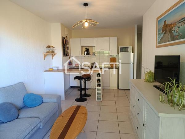 CIBOURE superbe appartement de type T2 avec terrasse, parking couvert, piscine et terrain de tennis , plage à pieds