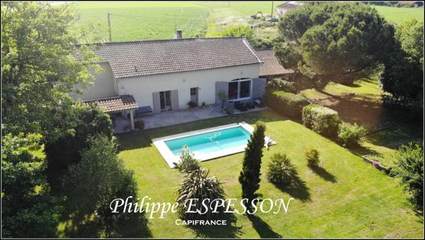 MAISON EN PIERRE DE CARACTÈRE DE 205 M2 AVEC PISCINE ET JARDIN DE 3000 M2 A FOURQUES SUR GARONNE