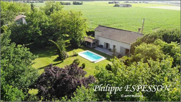 MAISON EN PIERRE DE CARACTÈRE DE 205 M2 AVEC PISCINE ET JARDIN DE 3000 M2 A FOURQUES SUR GARONNE