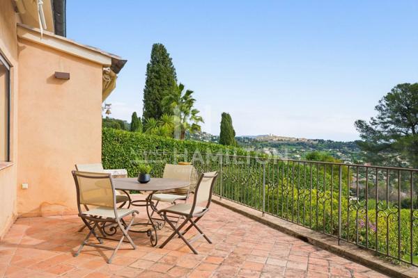 Villa avec vue mer et vue sur Saint-Paul-de-Vence – La Colle-sur La colle-sur-loup