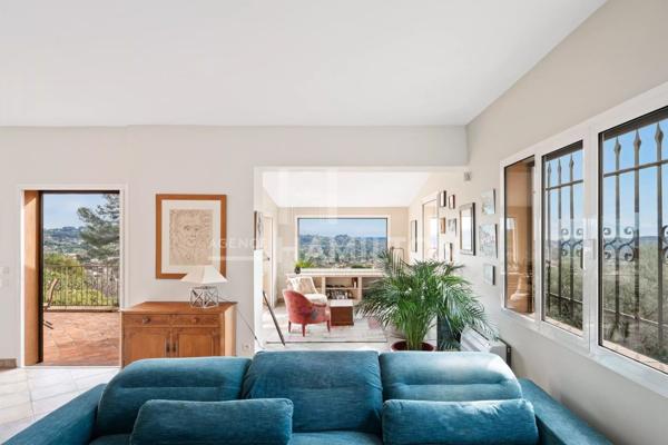 Villa avec vue mer et vue sur Saint-Paul-de-Vence – La Colle-sur La colle-sur-loup