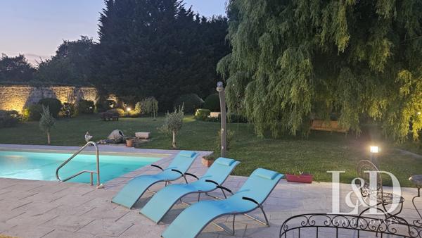 Pavillon vivable de plain pied avec piscine