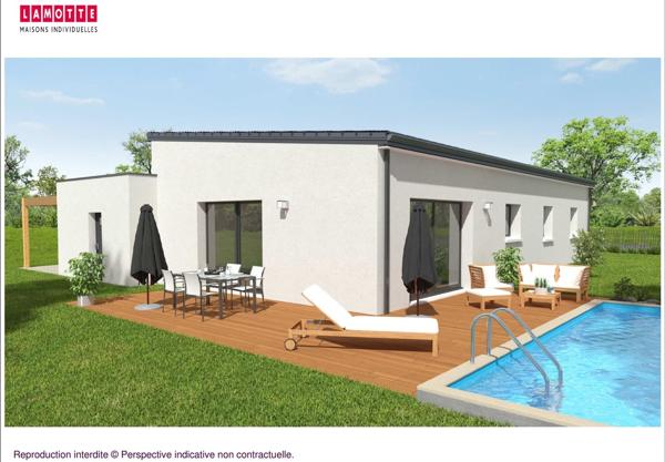 Terrain + Maison à vendre 4 pièces - 90 m²