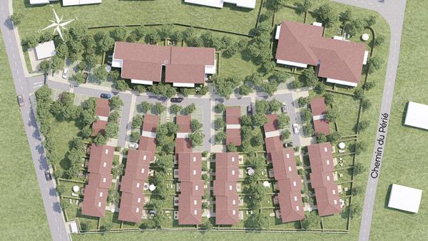 MAISON OU APPARTEMENT NEUFS DANS UN DOMAINE SUR LES HAUTEURS DE LA VILLE